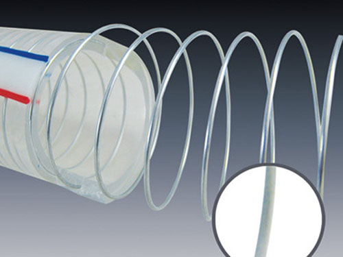 PVC non-creased steel wire spiral reinforced hose PVC無(wú)軋痕鋼絲螺旋增強(qiáng)軟管